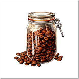 Coffee In Jar Posters and Art